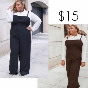 Black spaghetti strap jump suite